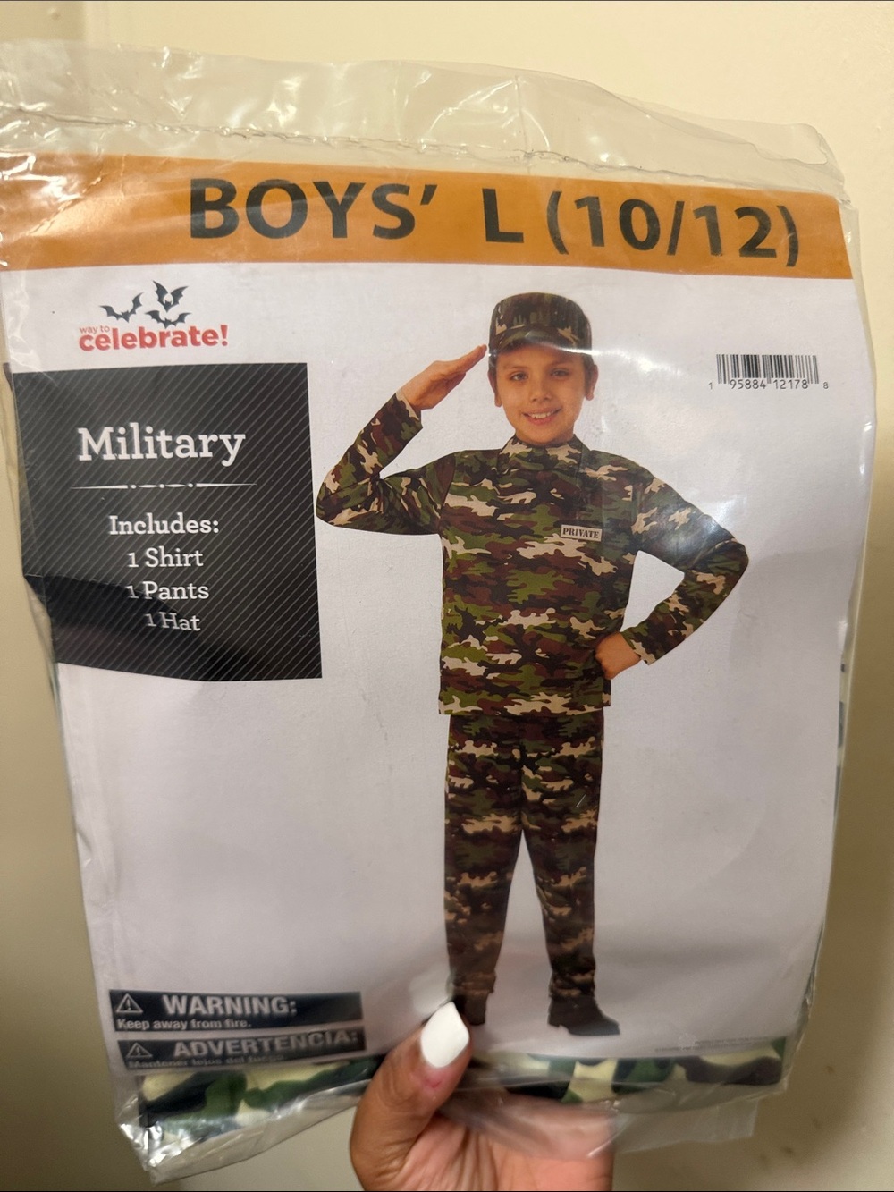 Celebrate! Boys' Military Camo Costume - Green
